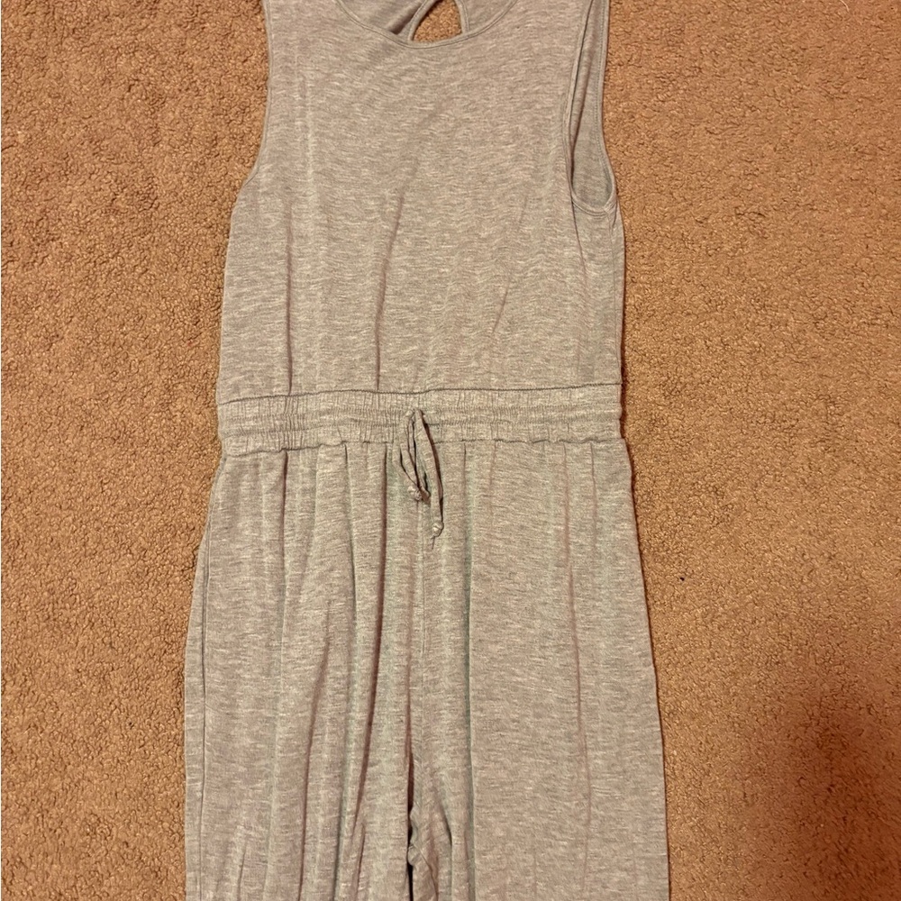 Sleeveless Gray Jumpsuit